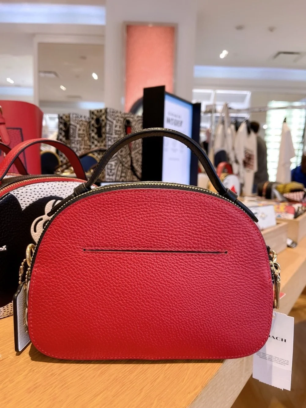 Coach Disney Mickey Mouse Leather Crossbody c6977